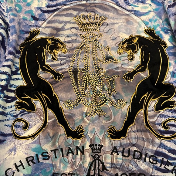 Vintage Rare Christian Audigier Ed Hardy XL Y2K Zip Up Hoodie GUC - Picture 10 of 16